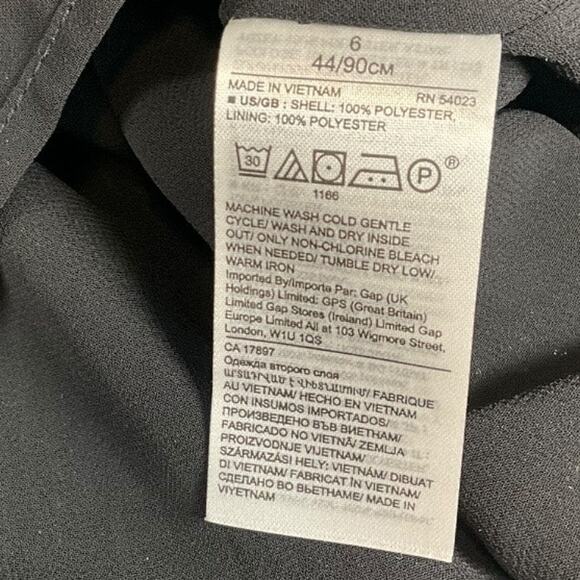 Banana Republic Size 6 Black Sequin Mini Skirt Side Zip Double Lined Holiday - Picture 9 of 10